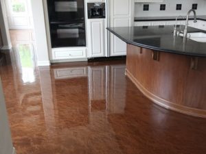 epoxy gulv i køkkenet